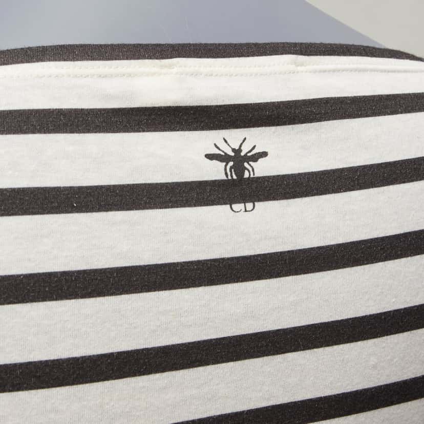 Dior Artists Stripe Tee White Cotton Very good condition - Back View
