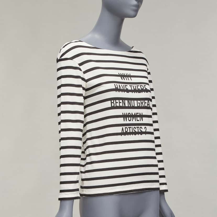 Dior Artists Stripe Tee White Cotton Very good condition - Inside View