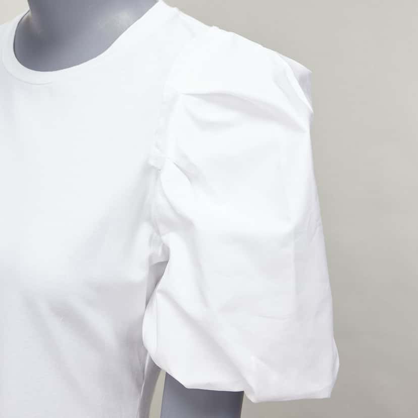 Alexander McQueen Puff Sleeve Shirt White Cotton Never worn - Back View
