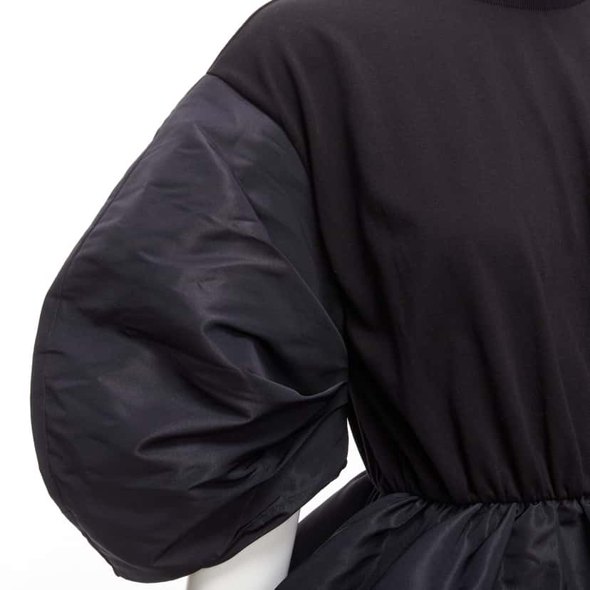Alexander McQueen Round Puff Top Black Cotton Never worn - Back View