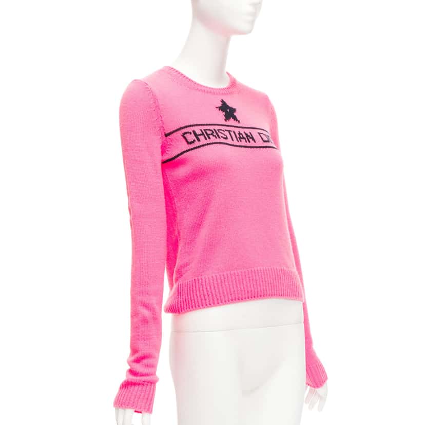 Dior Pink Star Sweater Pink Cashmere Never worn - Inside View