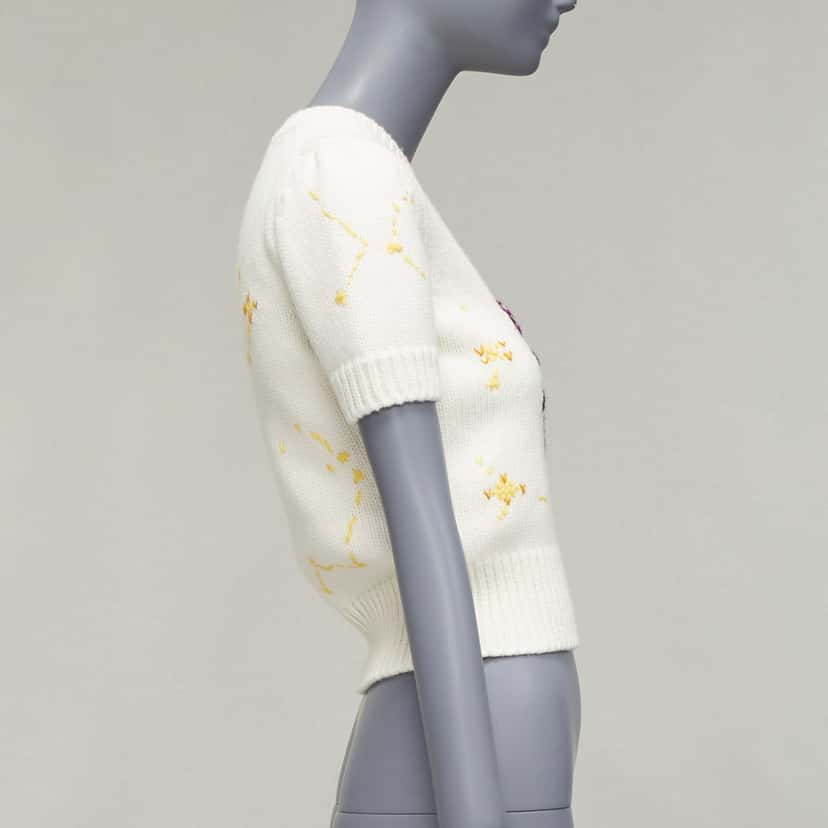 Dior Scorpio Zodiac Sweater Beige Wool Never worn - Model View