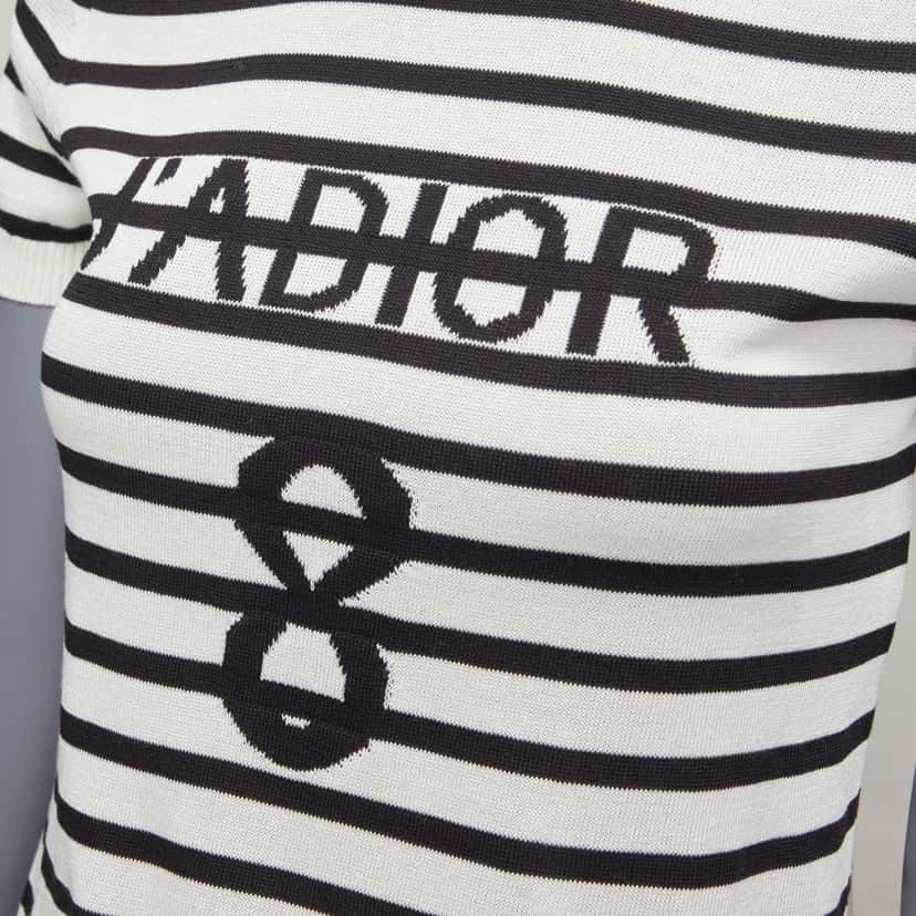 Dior J'Adior Crew Sweater Black Silk Very good condition - Back View