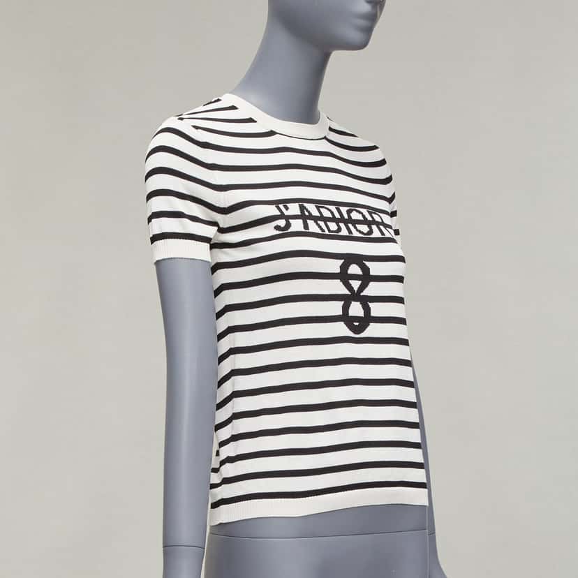 Dior J'Adior Crew Sweater Black Silk Very good condition - Inside View