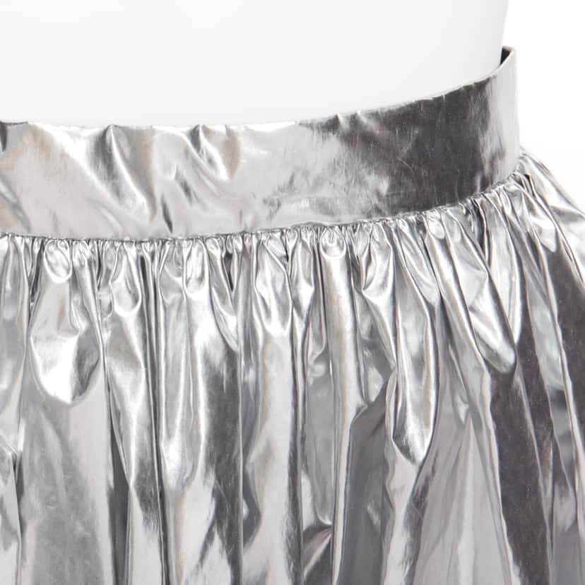 Alexander McQueen Silver Circle Skirt Silver Polyester Very good condition - Back View