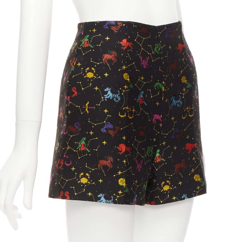 Dior Astrology Jacquard Shorts Black Polyester Never worn - Inside View