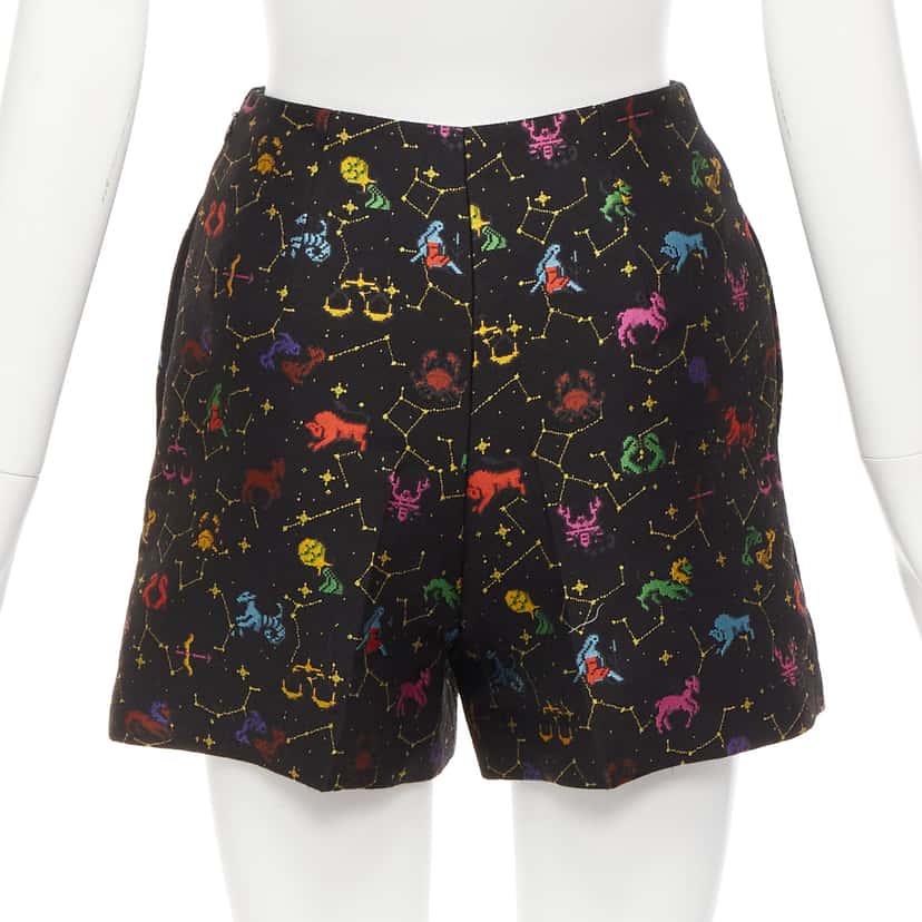 Dior Astrology Jacquard Shorts Black Polyester Never worn - Box View