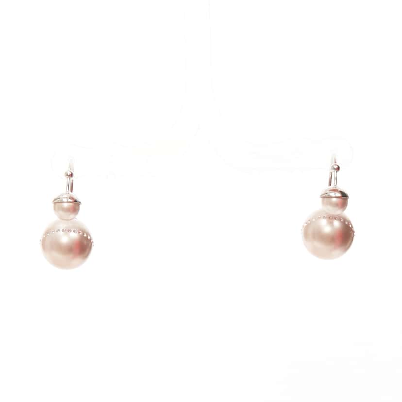 Dior Pink Pearl Earrings Pink Pearl Never worn - Front View