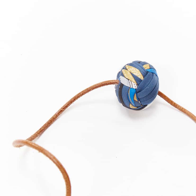 Hermès Pompons Brown Silk Very good condition - Box View