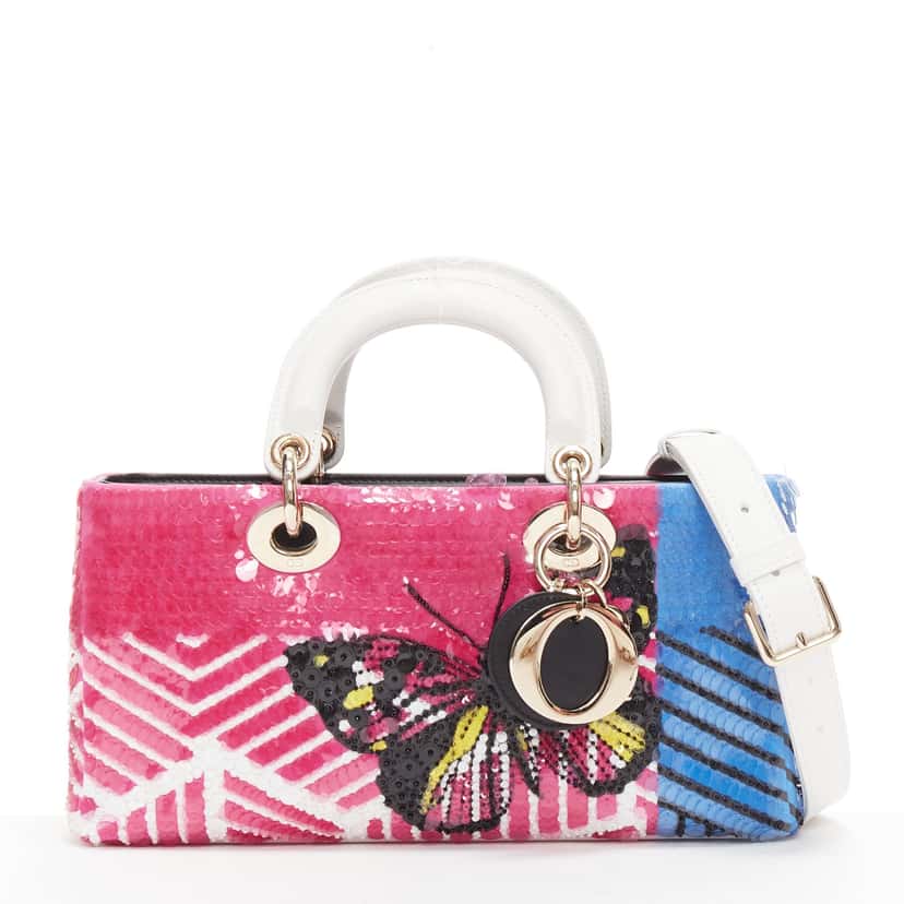 Dior D-joy Pink Leather Very good condition - Front View