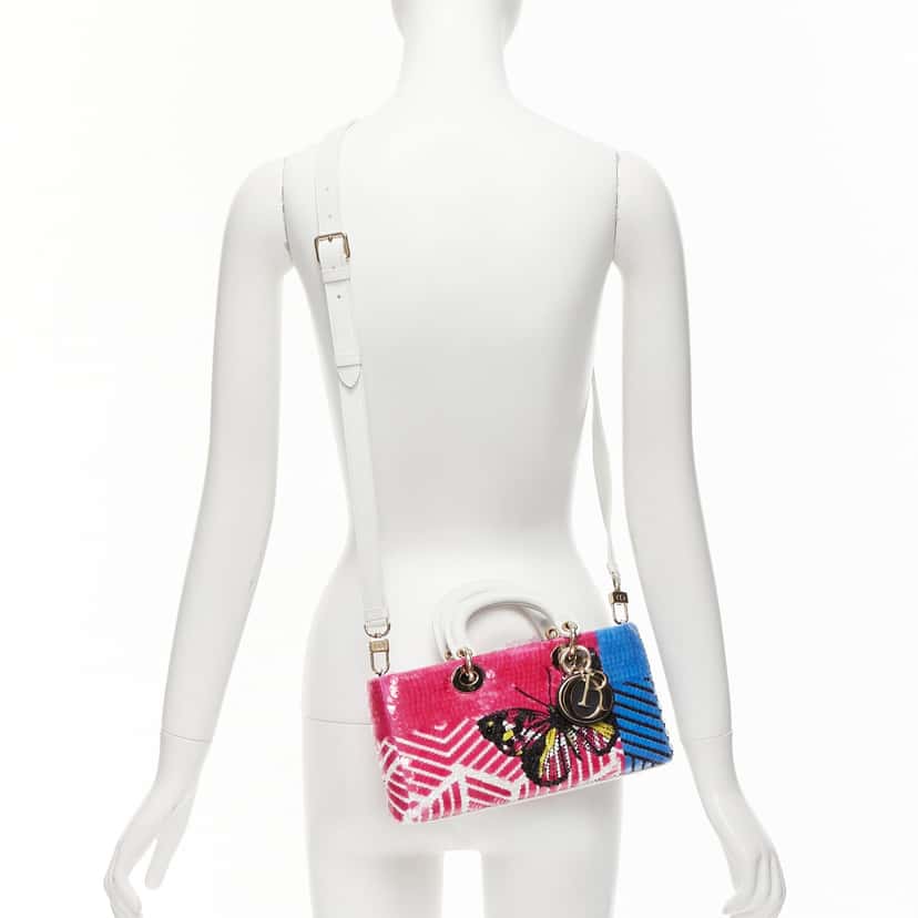 Dior D-joy Pink Leather Very good condition - Back View