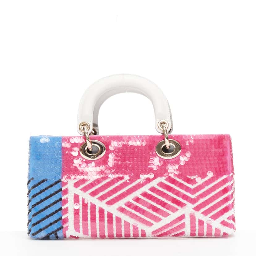 Dior D-joy Pink Leather Very good condition - Box View