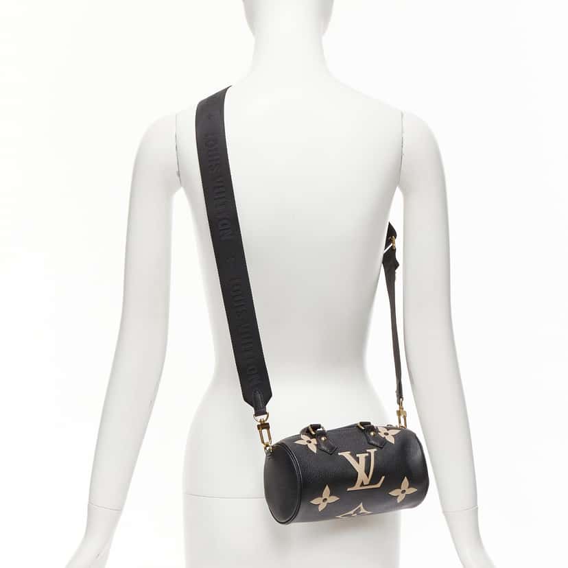 Louis Vuitton Monogram Giant Empreinte Papillon BB Black Leather Never worn - Back View