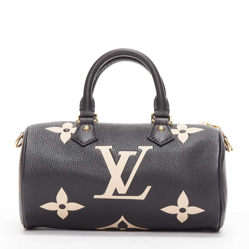 Louis Vuitton Monogram Giant Empreinte Papillon BB Black Leather Never worn - Model View