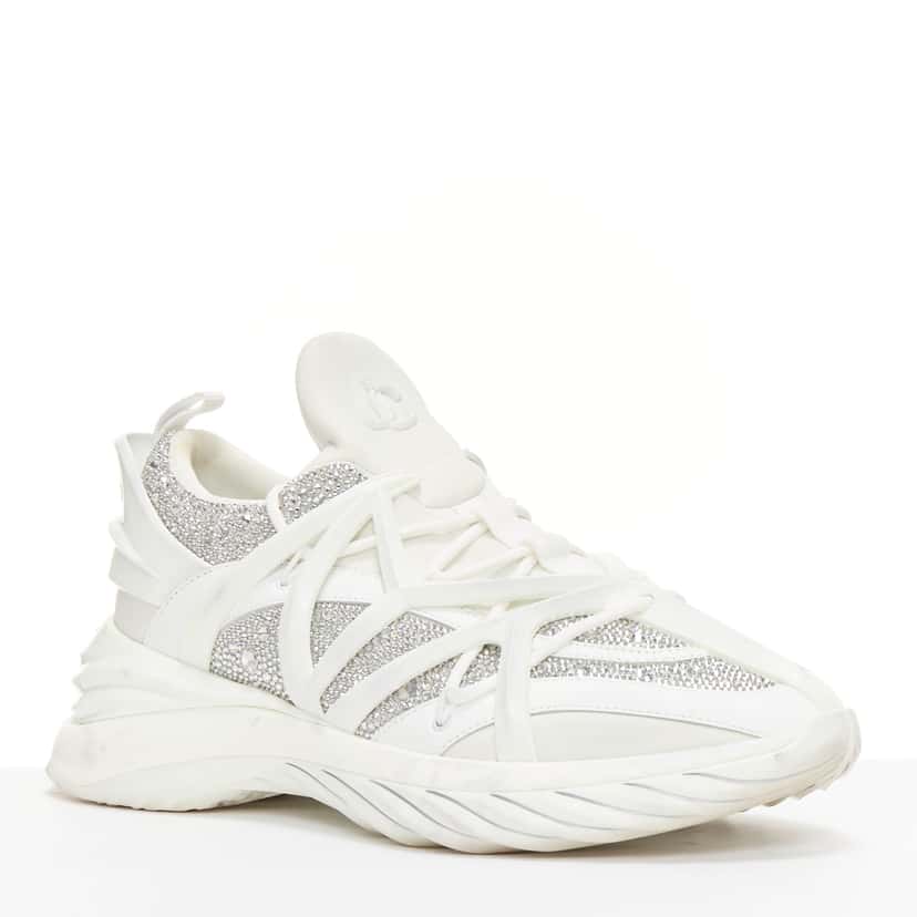 Jimmy Choo Cosmos White Leather Fair condition - Back View