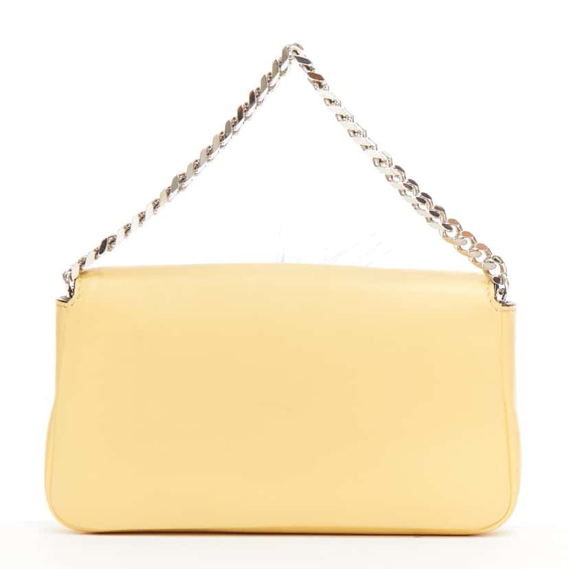 Fendi Micro Baguette Yellow Leather Good condition - Box View