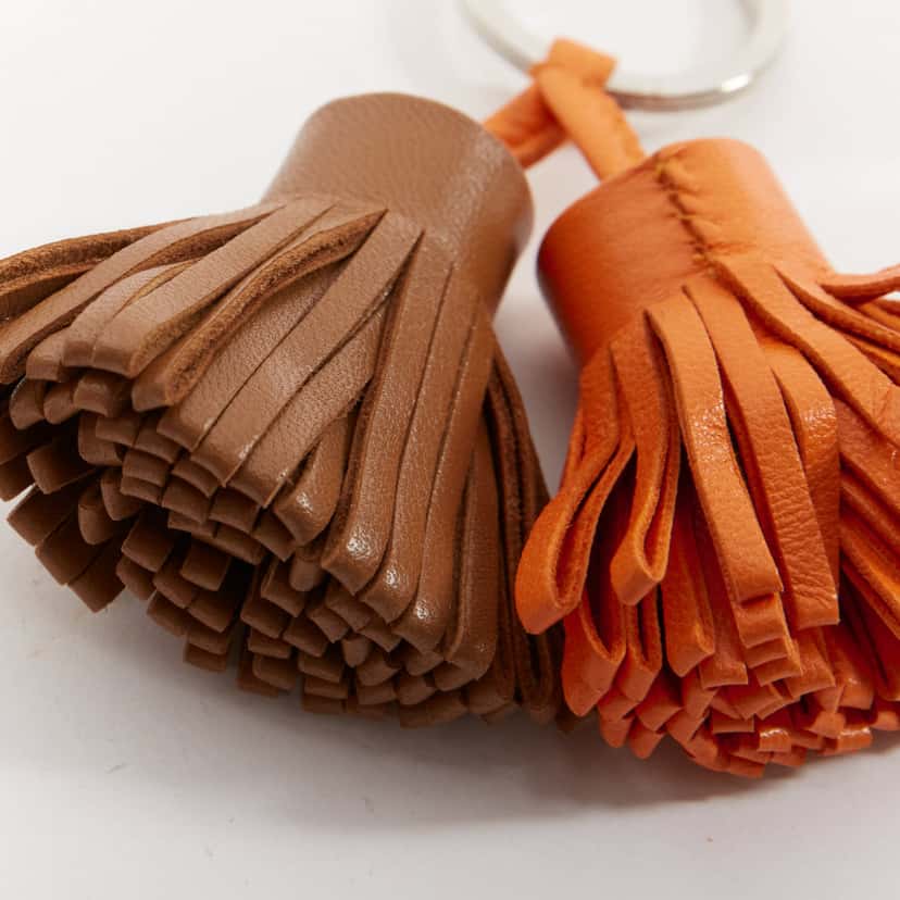 Hermès Carmen Uno Dos Brown Leather Good condition - Model View