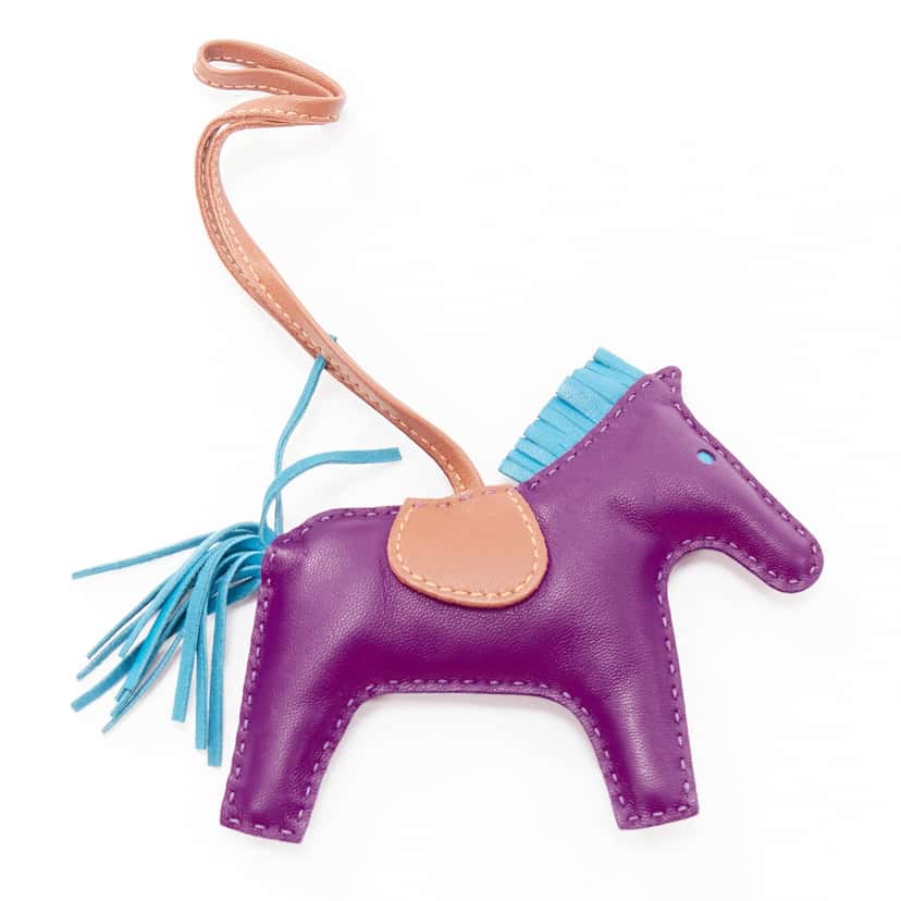 Hermès Rodeo PM Purple Leather Good condition - Back View