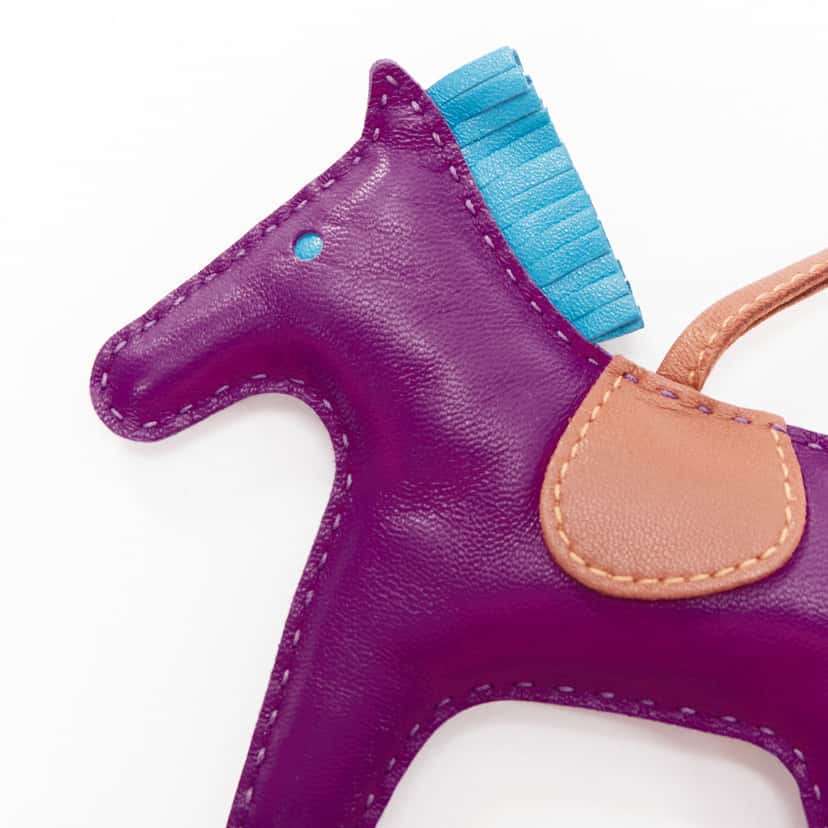 Hermès Rodeo PM Purple Leather Good condition - Inside View