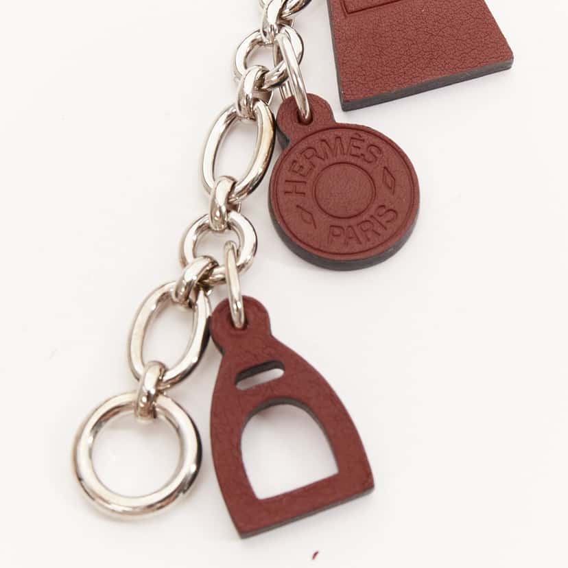 Hermès Breloque Olga Amulet Brown Leather Very good condition - Inside View