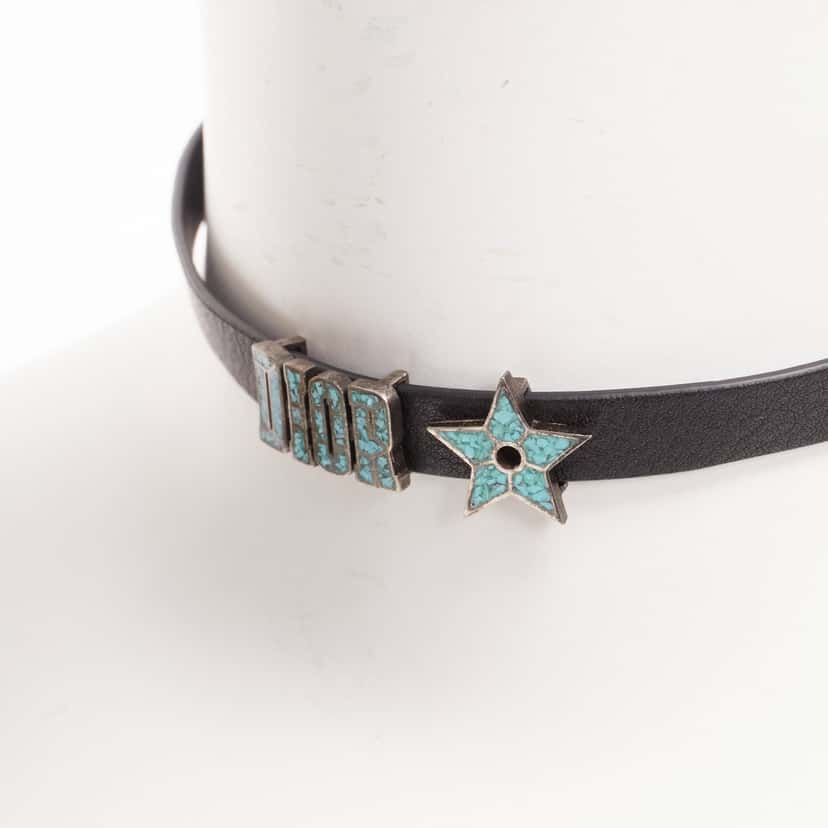 Dior Marble Star Choker Black Metal Very good condition - Back View