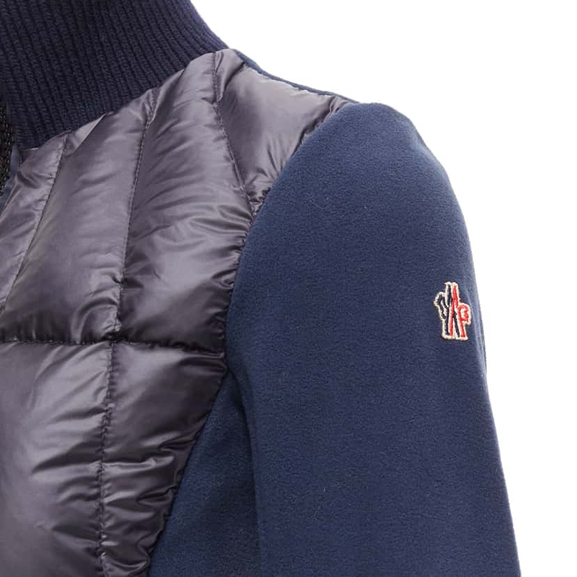 Moncler Norme Afnor Navy Polyester Never worn, with tag - Back View