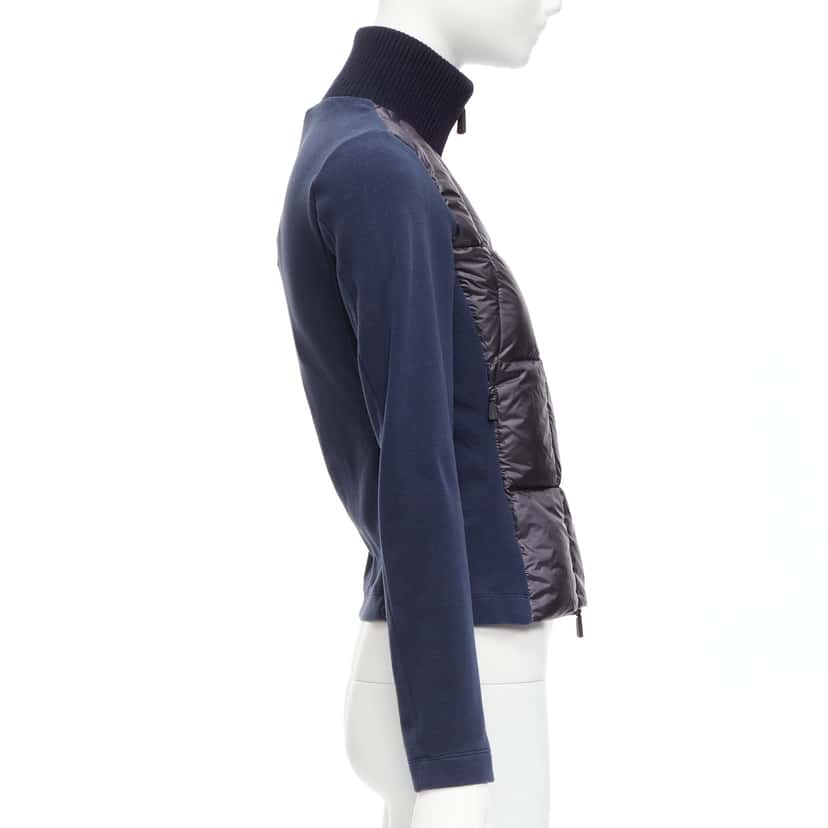 Moncler Norme Afnor Navy Polyester Never worn, with tag - Box View