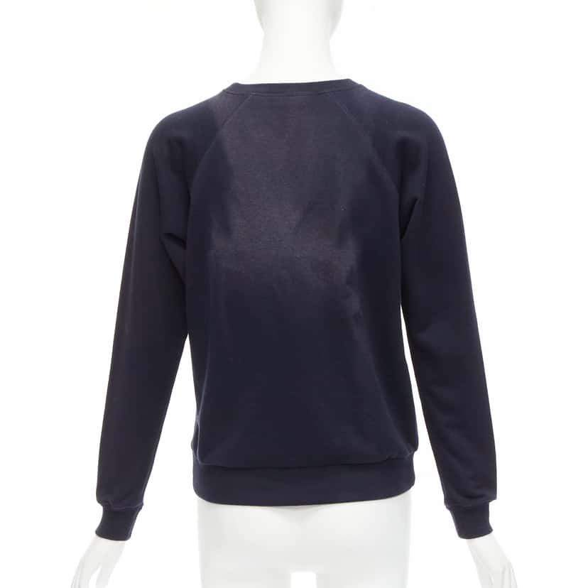 Celine Anchor Logo Sweatshirt Navy Cotton Fair condition - Box View