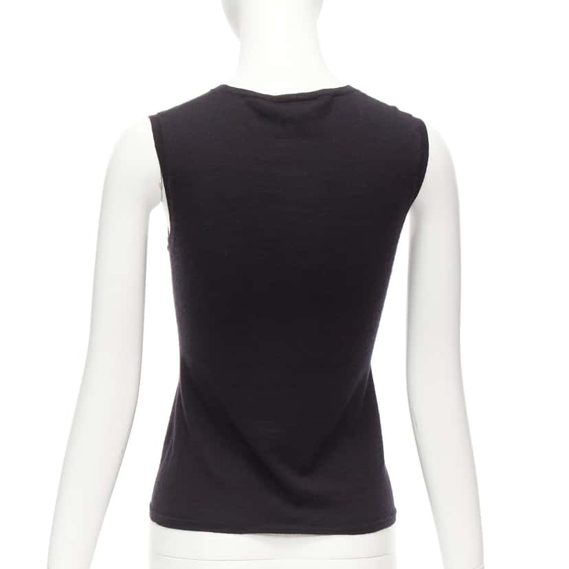 Dior Cashmere Knit Vest Black Cashmere Very good condition - Box View
