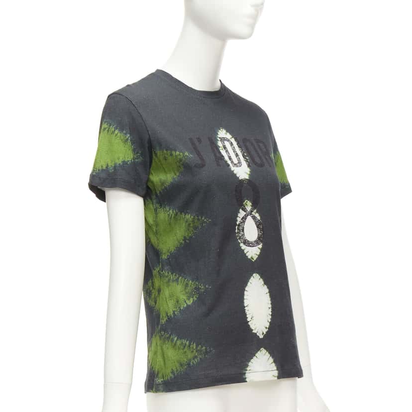 Dior Tie Dye J’adior Shirt Green Cotton Never worn - Inside View