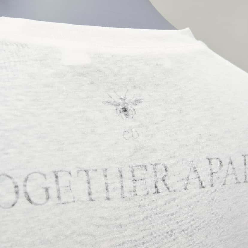 Dior Together Apart Tee Beige Cotton Never worn - Back View