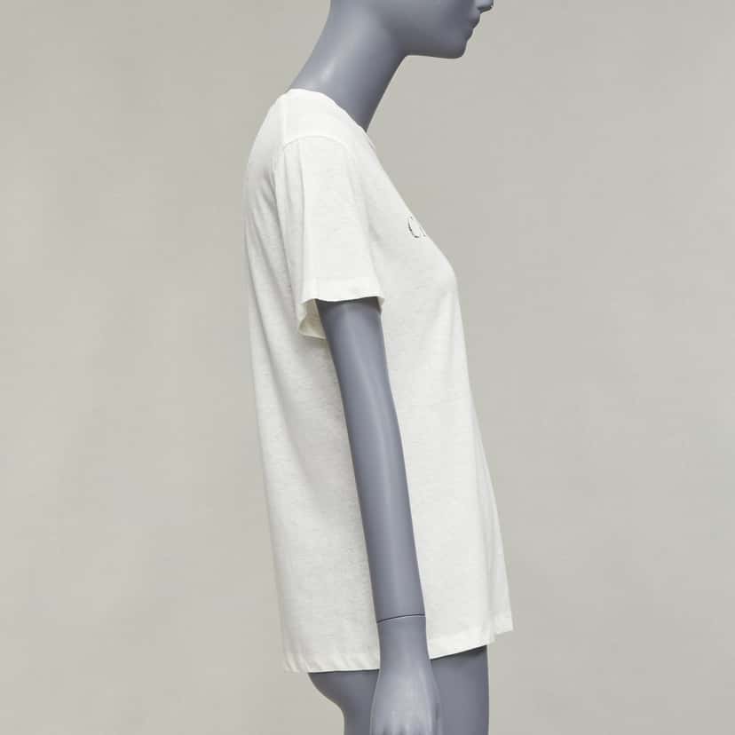 Dior Together Apart Tee Beige Cotton Never worn - Model View