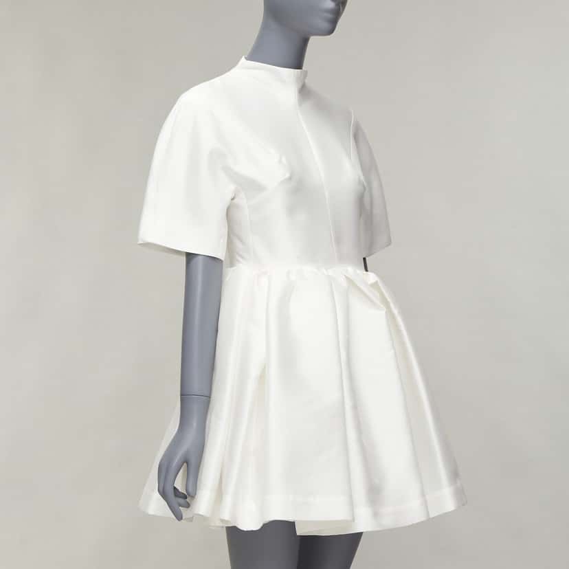 Marques Almeida Darted Cocktail Dress White Polyester Never worn - Inside View
