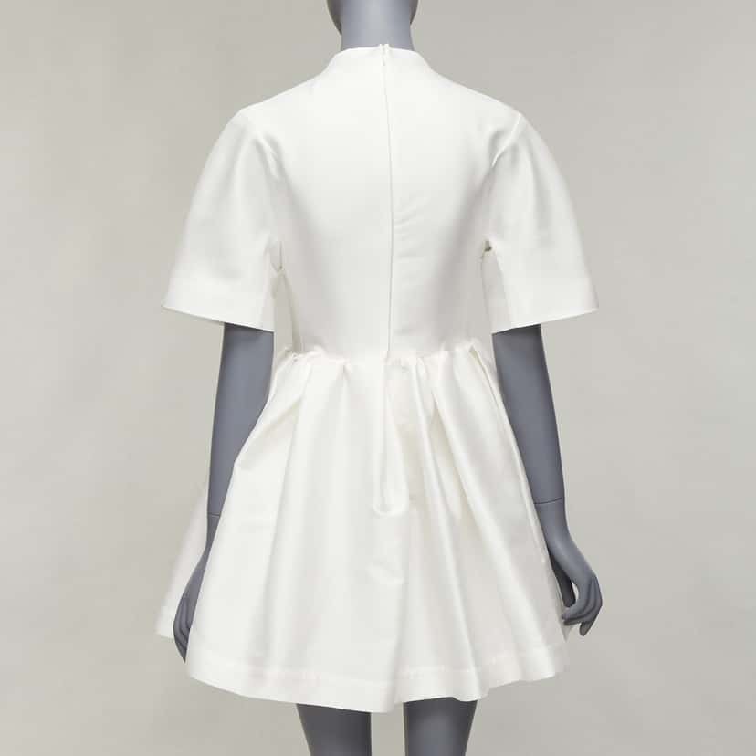 Marques Almeida Darted Cocktail Dress White Polyester Never worn - Box View