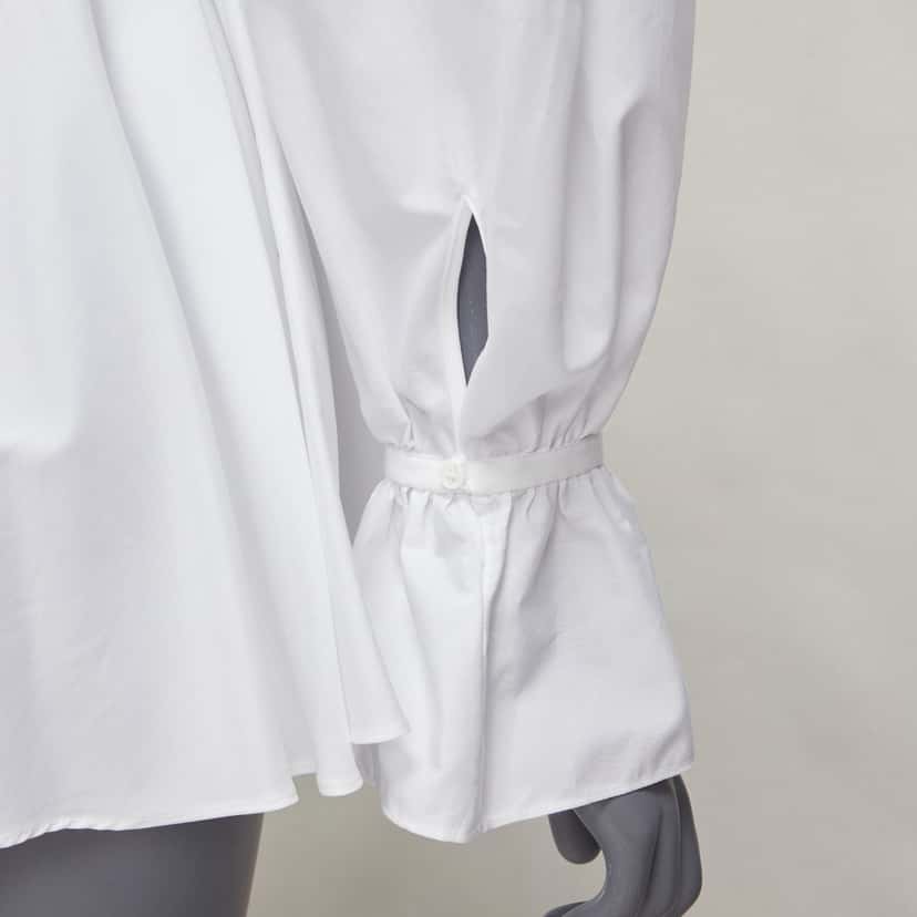 Alexander McQueen Balloon Sleeve Shirt White Cotton Very good condition - Back View