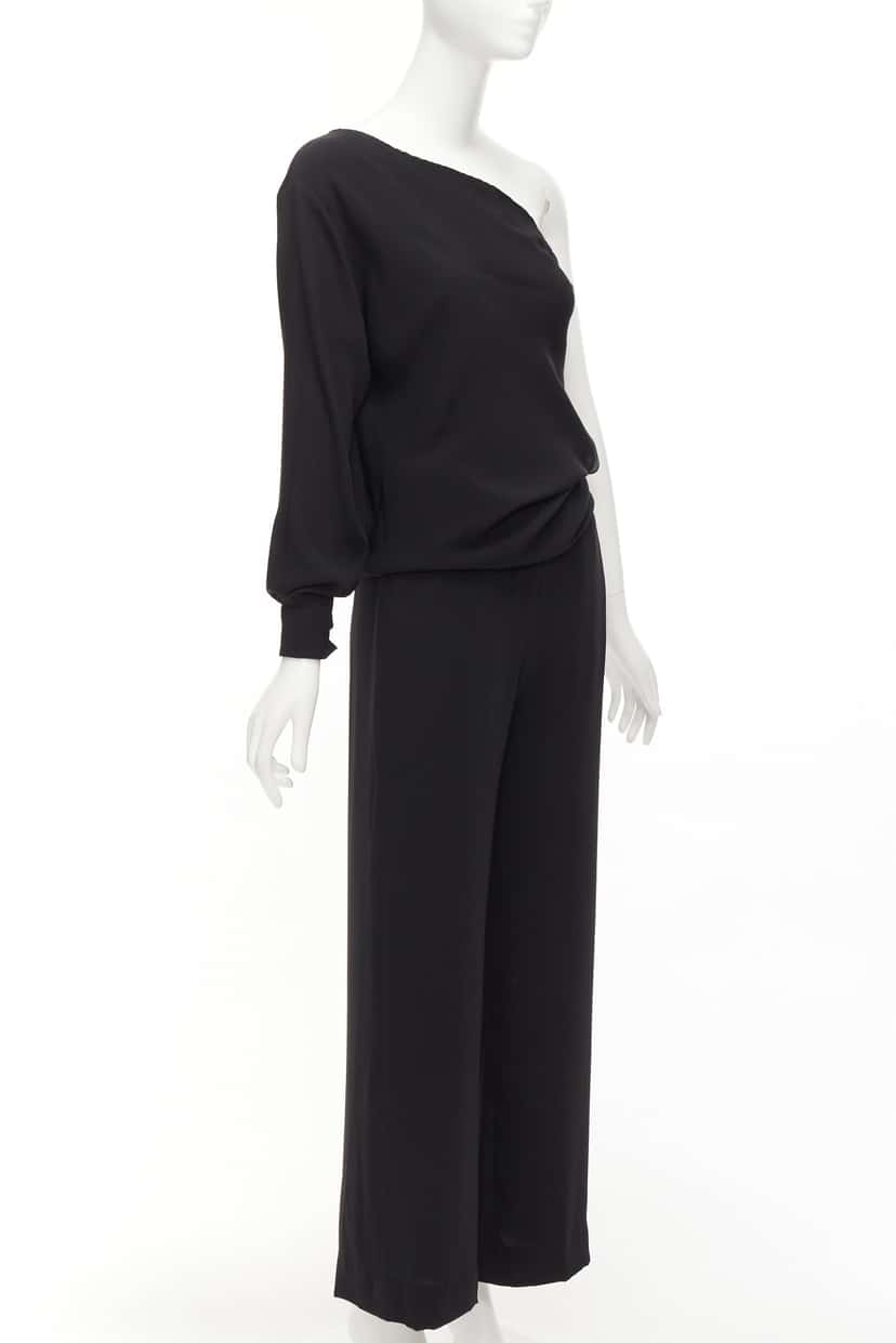 Maison Martin Margiela Black Draped Jumpsuit Black Polyester Never worn - Inside View