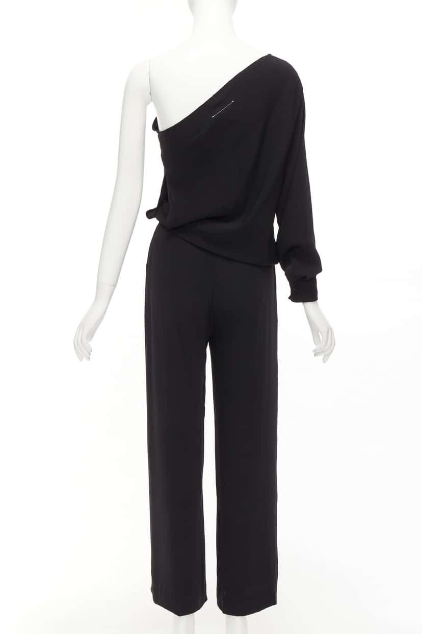 Maison Martin Margiela Black Draped Jumpsuit Black Polyester Never worn - Box View