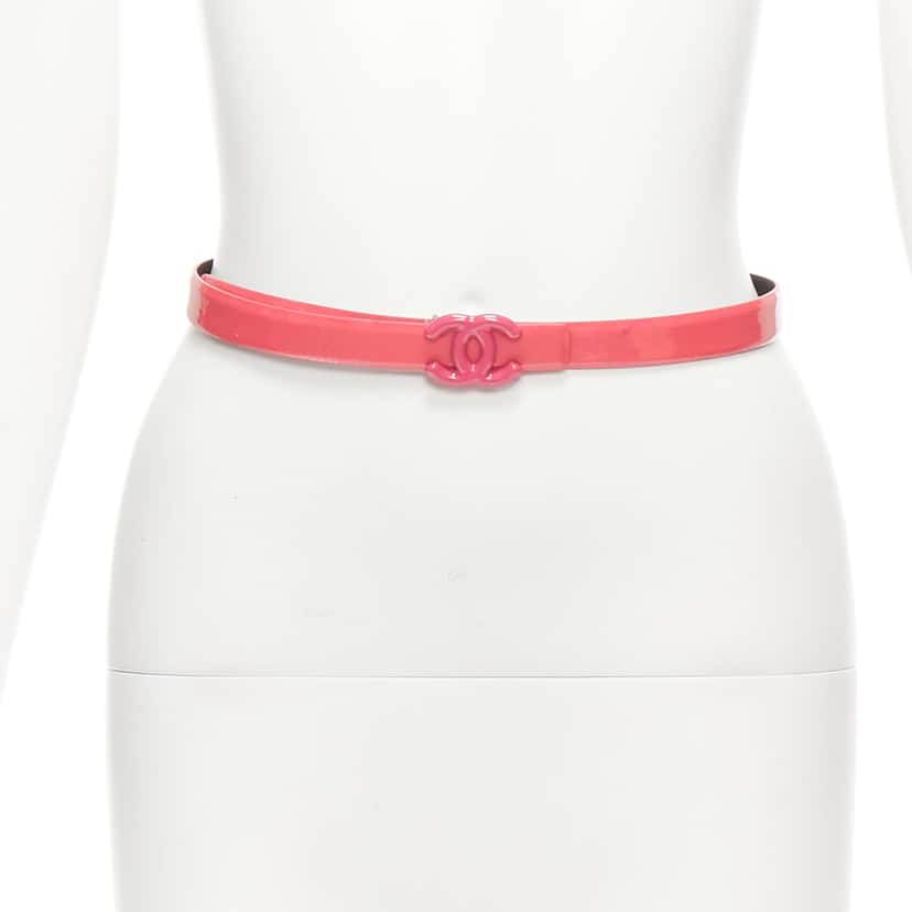 Chanel Multi Chain Fringe Belt Pink Good condition - Front View