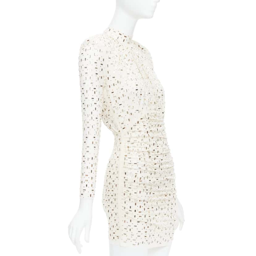 SELF-PORTRAIT Rhinestone Mesh Beige Never worn - Inside View