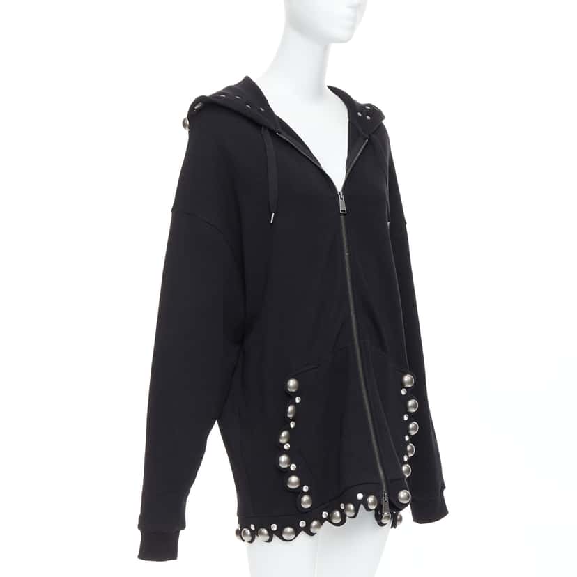Area Dome Stud Hoodie Black Cotton Very good condition - Inside View