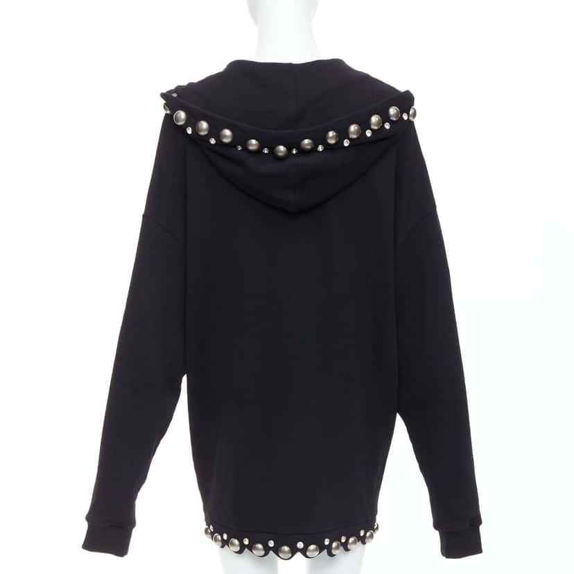 Area Dome Stud Hoodie Black Cotton Very good condition - Box View
