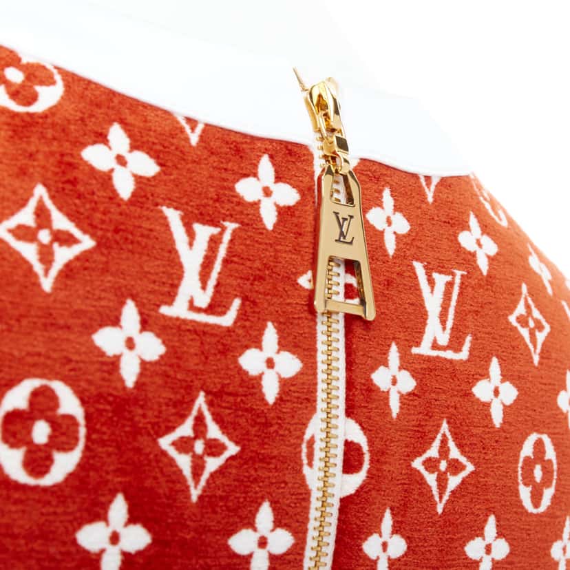 Louis Vuitton Monogram Peplum Top Red Never worn - Back View