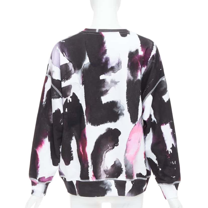Alexander McQueen Watercolor Logo Sweater White Cotton Never worn - Box View