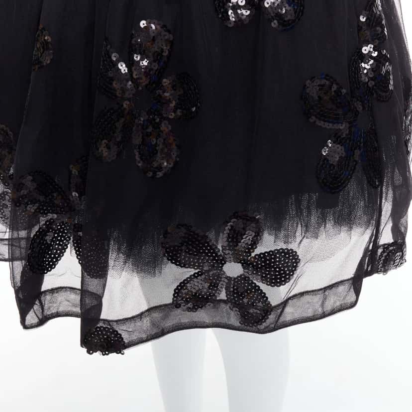 Simone Rocha Floral Tutu Skirt Black Never worn - Back View
