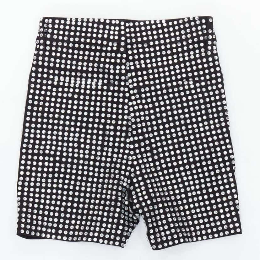 LOULOU STUDIO Crystal Cotton Shorts Black Cotton Never worn - Model View