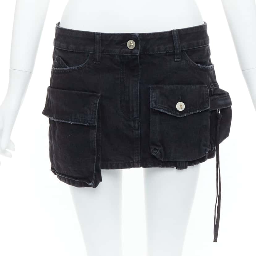 ATTICO Fay Black Cotton Never worn - Front View