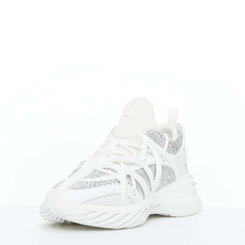 Jimmy Choo Cosmos White Rubber Never worn - Model View
