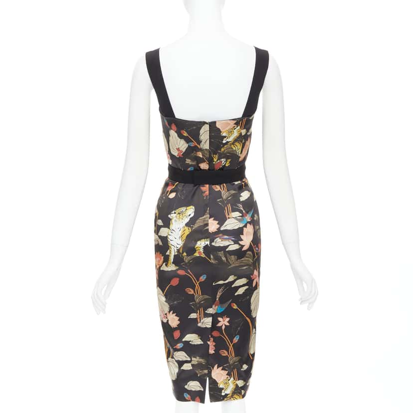 Etro Tiger Print Dress Black Very good condition - Box View