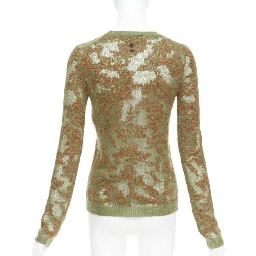 Dior Brocart Green Cashmere Very good condition - Box View