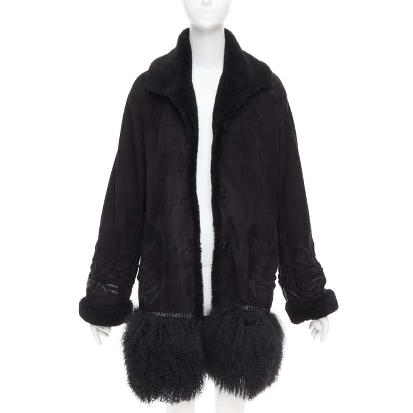 Ermanno Scervino D450D711LRSHMNFP Black Fur Very good condition - Front View